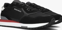 zwarte woolrich lage sneakers retro sneaker man