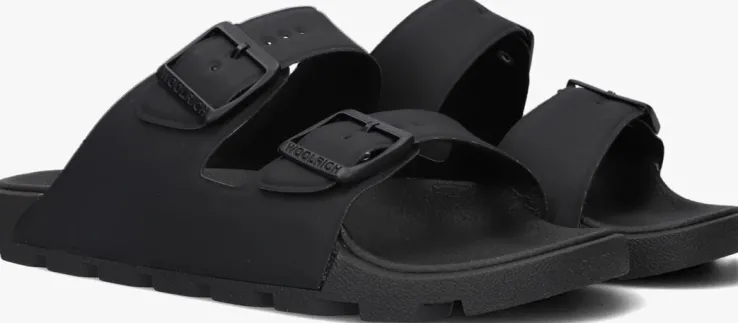 zwarte woolrich slippers sandalo donna