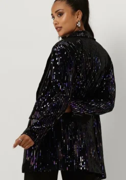 zwarte y.a.s. blazer yaseliva sequin ls long blazer