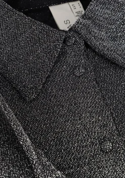 zwarte y.a.s. blouses yastikka ls glitter shirt