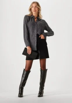 zwarte y.a.s. blouses yastikka ls glitter shirt