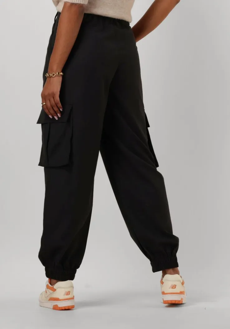 zwarte y.a.s. cargobroeken yaspenni hw ankle pant