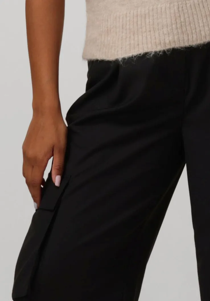 zwarte y.a.s. cargobroeken yaspenni hw ankle pant