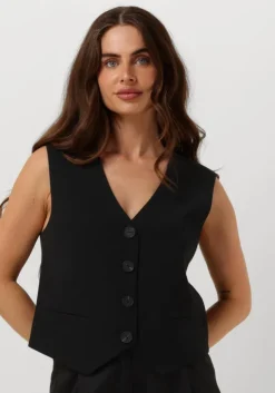zwarte y.a.s. gilet yaslikka waistcoat