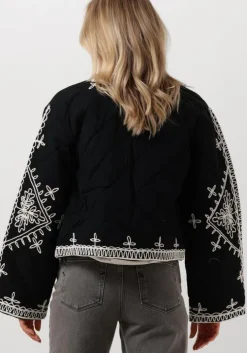 zwarte y.a.s. jack yasmani ls quilt jacket s.