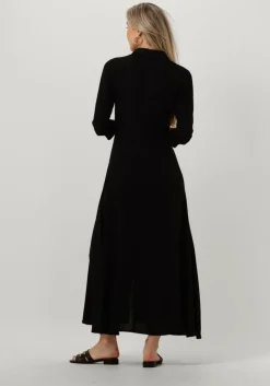 zwarte y.a.s. maxi jurk yassavanna long shirt dress