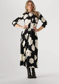 zwarte y.a.s. maxi jurk yassavanna long shirt dress s.
