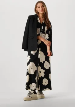 zwarte y.a.s. maxi jurk yassavanna long shirt dress s.