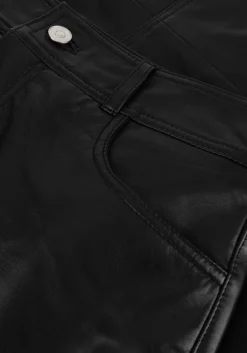 zwarte y.a.s. maxirok yasmina hw leather long skirt
