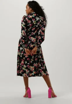 zwarte y.a.s. midi jurk yasaloma ls midi shirt dress s