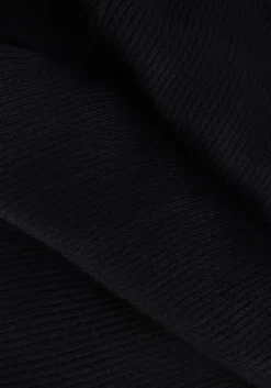 zwarte y.a.s. midi jurk yaskanna ls midi knit dress