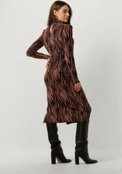 zwarte y.a.s. midi jurk yasyen ls midi dress