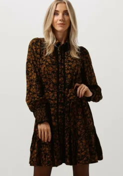 zwarte y.a.s. mini jurk tastilera ls shirt dress