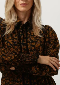 zwarte y.a.s. mini jurk tastilera ls shirt dress