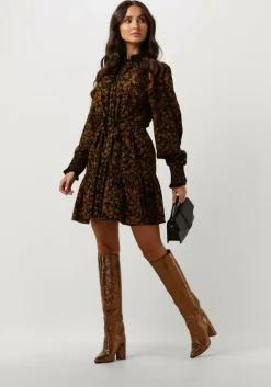 zwarte y.a.s. mini jurk tastilera ls shirt dress