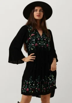 zwarte y.a.s. mini jurk yaschella 3/4 tunic dress s. fest