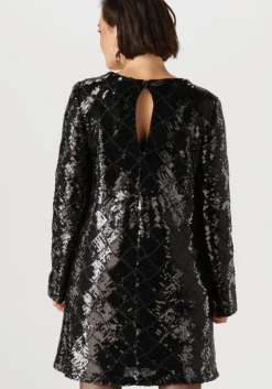 zwarte y.a.s. mini jurk yaschekka ls dress