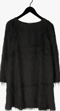 zwarte y.a.s. mini jurk yasdia ls boatneck dress