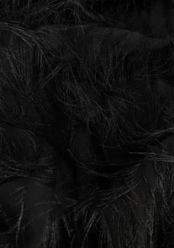 zwarte y.a.s. mini jurk yasdia ls boatneck dress