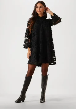 zwarte y.a.s. mini jurk yaskarly 7/8 short dress