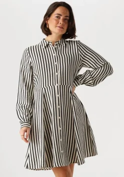 zwarte y.a.s. mini jurk yaskaya ls shirt dress s. noos