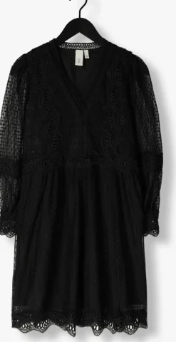 zwarte y.a.s. mini jurk yassophira ls dress