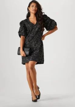 zwarte y.a.s. mini jurk yasvimala ss dress