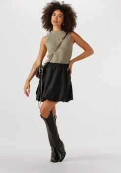 zwarte y.a.s. minirok yasbobbie hw bubble hem skirt