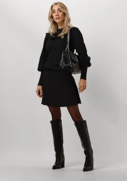 zwarte y.a.s. minirok yasfonny hw knit skirt