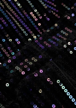 zwarte y.a.s. pantalon yaseliva sequin hw straight pant