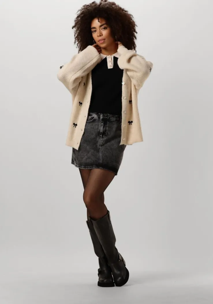 zwarte y.a.s. top yasmille ss knit pullover