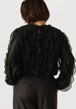 zwarte y.a.s. tops & t-shirts yasmezuna ls top