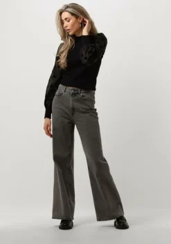 zwarte y.a.s. trui yasdotme ls knit pullover